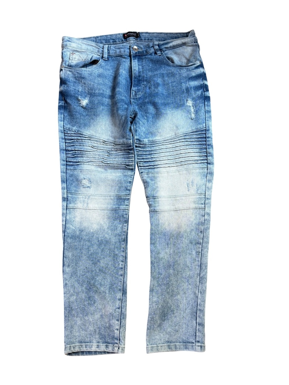 Southpole Vintage Moto Stone Washed  Skinny Jeans.  Size 36x30